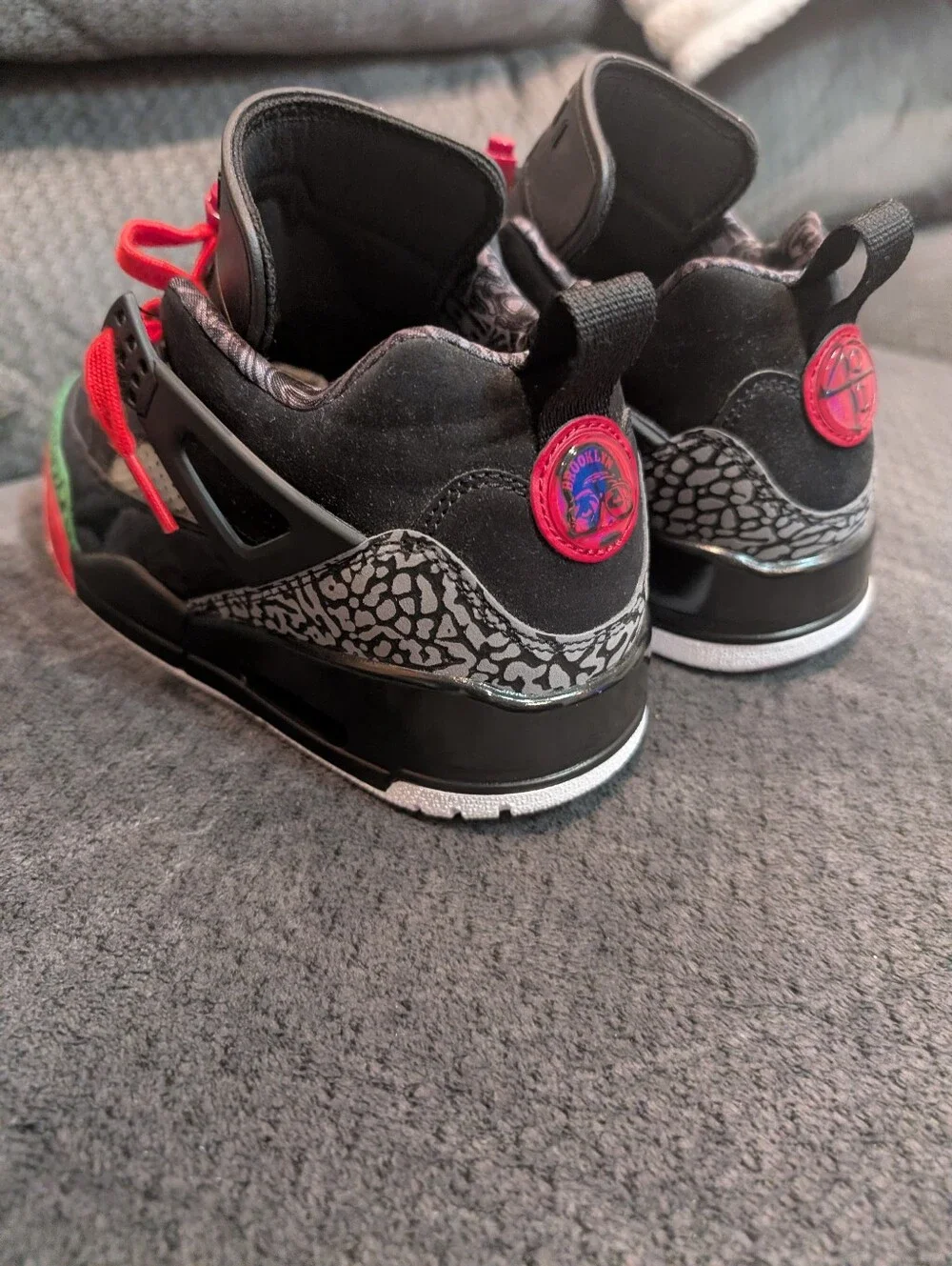 Jordan Spizike Low Sneakers Men NEW Black Red Green